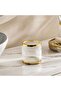 Astrid Glass Cotton Jar 10x10x10cm - Gold