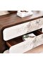 Vienna Dresser With 6 Drawers And Mirror Ceramic- Oak & Brown - 3
