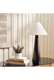 Glance E27 Wooden With Jute Shade Table Lamp Dia 35x60cm - Black
