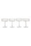 Marco Ribbed 4-Piece Coupe Glass Set 265Ml - Clear - 4