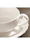 Queen Lace Porcelain Tea Cup Saucer 250ml -white - 3