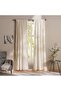 Wayne Sheer 2 Piece Curtain Set 135x300cm - Beige