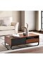 Rosil Coffee Table Medium Curved Legs - Walnut