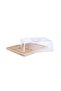 Natura Bamboo Rectangular Cheese Dome 25x20x8cm -Natural - 6