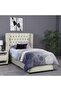 NEPTUNE HEADBOARD VELVET WHITE L-120 : H-125 CM - 5