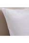 Soft Turkish Cotton Waffle Jersey Cushion Cover 50x50cm - White - 2