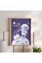 Little Astronaut Wall Art 31.8x41.8cm - Blue