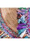 AMARA CHINDI & JUTE ROUND RUG MULTI D90CM - 3