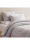Satin Stripe 3-piece King Comforter Set 240x260cm - Silver