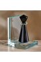 Dover Crystal Glass Bookends 11.5x10x15.2cm - Black - 2