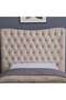 MARS HEADBOARD CHANEL BEIGE L-120 : H-125 CM - 2