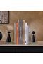 Dover Crystal Glass Bookends 11.5x10x15.2cm - Black