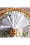 Pearl Jacquard 4 Piece Napkin Set 42x42cm - White - 2