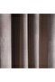 Lacquer Textured Blackout 2 Piece Curtain Set 135X300cm - Brown - 3