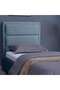 TROJAN HEADBOARD CHANEL TEAL L-120 : H-125 CM