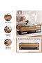 Walter Coffee Table With 2 Drawer Melamine - Black Natural - 5