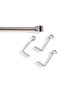 Alexin 16/19mm Single Curtain Rod Extendable 120x210cm-silver - 3