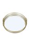Solana Round Metal Tray With Glass Mirror Dia35x3cm- Gold - 2