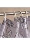 Flora Printed Shower Curtain 180x180cm-grey - 2