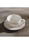 Queen Lace Porcelain Tea Cup Saucer 250ml -white - 5