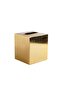 Meteor Metal Tissue Box Cover 12.5x12.5x14cm - Gold - 4