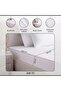 Retreat Queen Fitted Sheet 160x200+33cm-white - 4