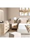 Roxanne Dresser With 6 Drawer & Mirror Solid Wood - Natural - 5