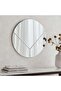 Chuck Wall Mirror Dia 55cm - Silver