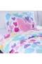 Tiny Hearts 3-Piece Comforter Set with Cushion 135x220cm - Green - 2