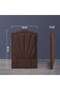 Uranus Headboard Velvet Brown L-120 : H-125 Cm - 4