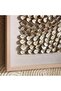 Braska Handcrafted Shell Shadow Box 120x80cm - Beige - 2