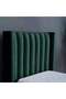 VENUS HEADBOARD CHANEL OLIVE GREEN L-120 : H-125 CM - 3