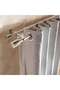 Aries 25/22mm Extendable Double Curtain Rod 110x320cm - Bright Nickle