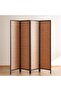 Erela 4-panel Wood Room Divider 180x2x180cm - Natural - 2