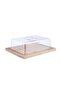 Natura Bamboo Rectangular Cheese Dome 25x20x8cm -Natural - 4