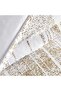 Pristine Gold Foil 225 Tc 3-piece Queen Comforter Set 200x240cm - White/gold - 3