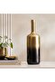 Sauve Metal Conical Vase 15x15x48cm - Black
