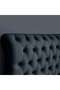 AURORA HEADBOARD CHANEL DARK GREY L-120 : H-125 CM - 4
