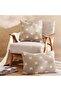 Pinwheel Linen Dotty Down Feel Filled Cushion 40x60cm - Linen - 4