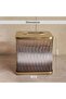 Sterling Ombre Glass Tissue 14x14x14cm - Clear/black - 5