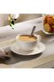 Queen Lace Porcelain Tea Cup Saucer 250ml -white - 2