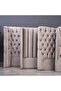 NEPTUNE HEADBOARD VELVET BEIGE L-90 : H-125 CM - 8