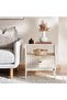 Alonzo End Table With 1 Drawer Melamine - Natural & White - 2