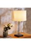 Paulo E-27 Hand Blown Glass Table Lamp - 38x38x62cm - Black - 2