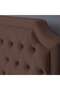 ANDROMEDA HEADBOARD VELVET BROWN L-120 : H-125 CM - 3