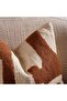 Prato Hand Embroidered Filled Cushion 50x50cm - Rust - 2