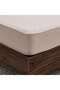 Supersoft Heather Jersey King Fitted Sheet 180x200+33cm - Beige