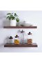 Amaya 4-piece Glass Canister With Wooden Lid - Clear