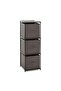 Olive 3 Drawer Storage Cabinet 35x35x101cm - Grey - 4