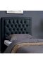 BIANCA HEADBOARD CHANEL DARK GREY L-120 : H-125 CM